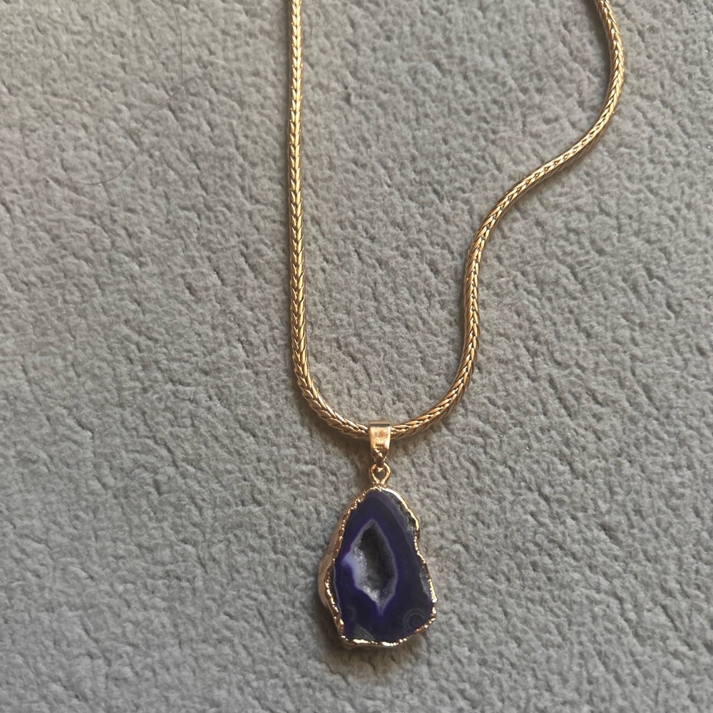 Violet Crystal Necklace